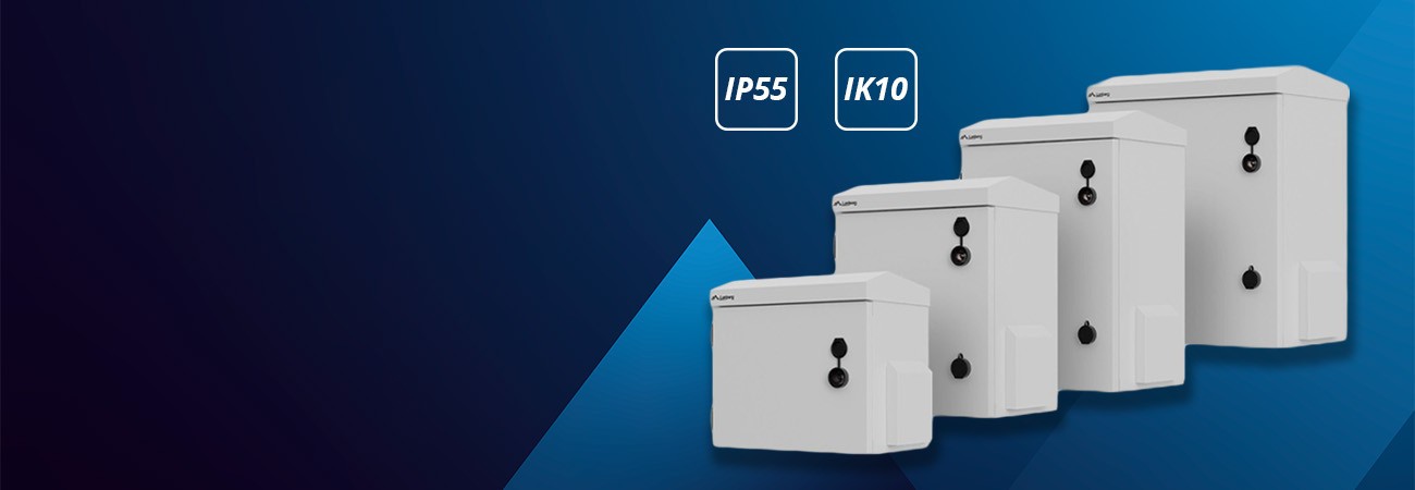 Νέα ερμάρια ραφιών 10 ιντσών, IP 55