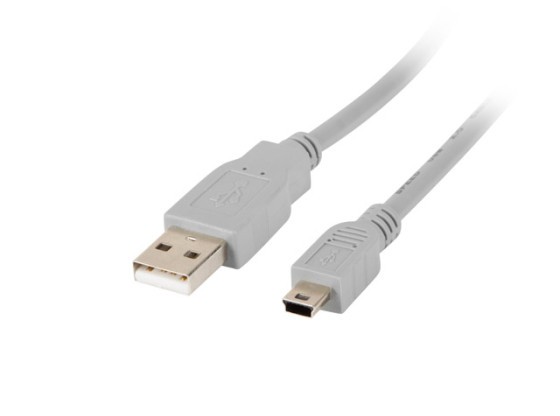 ΚΑΛΏΔΙΟ USB MINI(M)-&gt;USB-A(M) 2.0 1.8M ΓΚΡΙ (CANON) LANBERG