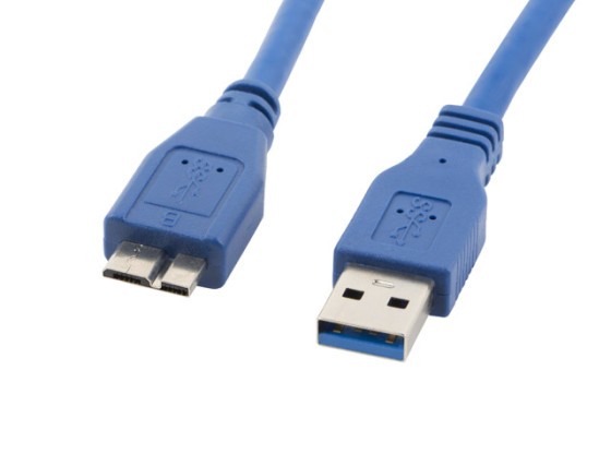 ΚΑΛΏΔΙΟ USB MICRO(M)-&gt;USB-A(M) 3.0 0.5M ΜΠΛΕ LANBERG