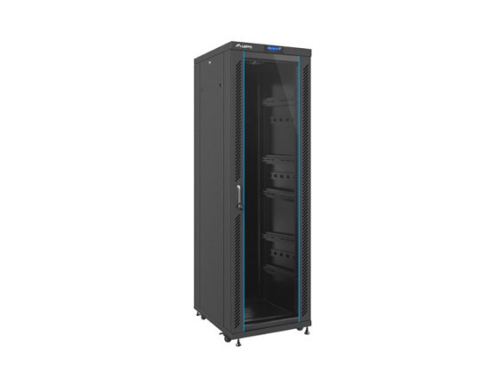 ΝΤΟΥΛΆΠΙ RACK 19" ΕΛΕΎΘΕΡΟ 37U/600X800 (ΕΠΊΠΕΔΗ ΣΥΣΚΕΥΑΣΊΑ) ΜΕ ΓΥΆΛΙΝΗ ΠΌΡΤΑ LCD ΜΑΎΡΟ LANBERG