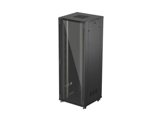 ΝΤΟΥΛΆΠΙ ΕΓΚΑΤΆΣΤΑΣΗΣ 19" 47U 800X800 ΜΑΎΡΗ ΓΥΆΛΙΝΗ ΠΌΡΤΑ LANBERG (ΕΠΊΠΕΔΗ ΣΥΣΚΕΥΑΣΊΑ)
