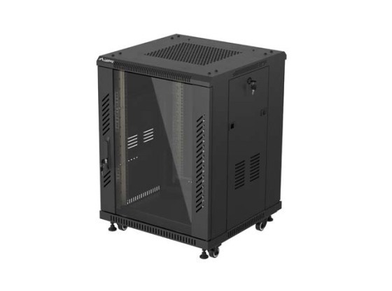 ΡΆΦΙ ΕΓΚΑΤΆΣΤΑΣΗΣ 19" 15U 600X600 ΜΑΎΡΟ ΜΕ ΓΥΆΛΙΝΗ ΠΌΡΤΑ LANBERG (ΕΠΊΠΕΔΗ ΣΥΣΚΕΥΑΣΊΑ)