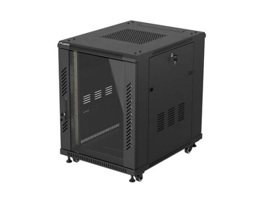ΡΆΦΙ ΕΓΚΑΤΆΣΤΑΣΗΣ 19" 15U 600X800 ΜΑΎΡΟ LANBERG ΓΥΆΛΙΝΗ ΠΌΡΤΑ (ΕΠΊΠΕΔΗ ΣΥΣΚΕΥΑΣΊΑ)