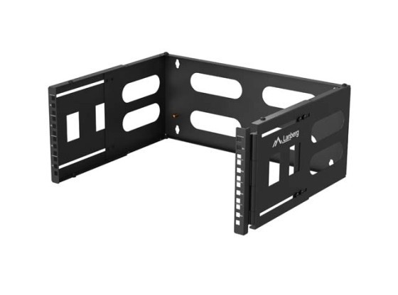 ΑΝΑΔΙΠΛΟΎΜΕΝΟ ΣΤΉΡΙΓΜΑ ΤΟΊΧΟΥ 19" 4U 497X400/240 ΜΑΎΡΟ LANBERG