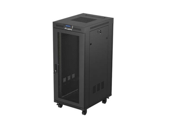 ΝΤΟΥΛΆΠΙ RACK 19" ΕΛΕΎΘΕΡΟ 27U/600X800 (ΕΠΊΠΕΔΗ ΣΥΣΚΕΥΑΣΊΑ) ΜΕ ΠΌΡΤΑ ΜΕ ΠΛΈΓΜΑ LCD ΜΑΎΡΟ LANBERG V2