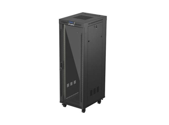 ΝΤΟΥΛΆΠΙ RACK 19" ΕΛΕΎΘΕΡΟ 37U/600X800 (ΕΠΊΠΕΔΗ ΣΥΣΚΕΥΑΣΊΑ) ΜΕ ΓΥΆΛΙΝΗ ΠΌΡΤΑ LCD ΜΑΎΡΟ LANBERG V2