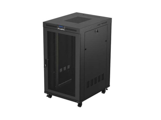 RACK ΕΓΚΑΤΆΣΤΑΣΗΣ 19" 27U 800X1000 ΜΑΎΡΟ LCD ΔΙΆΤΡΗΤΗ ΠΌΡΤΑ LANBERG (ΕΠΊΠΕΔΗ ΣΥΣΚΕΥΑΣΊΑ) V2