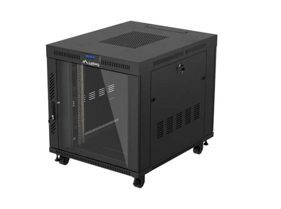 ΝΤΟΥΛΆΠΙ RACK 19" ΕΛΕΎΘΕΡΟ 15U/800X1000 (ΕΠΊΠΕΔΗ ΣΥΣΚΕΥΑΣΊΑ) ΜΕ ΓΥΆΛΙΝΗ ΠΌΡΤΑ LCD ΜΑΎΡΟ LANBERG V2