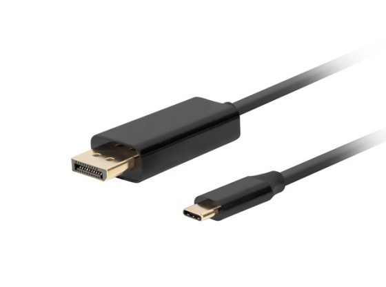 ΚΑΛΏΔΙΟ USB-C(M)->DISPLAYPORT(M) 3M 4K 60HZ ΜΑΎΡΟ LANBERG