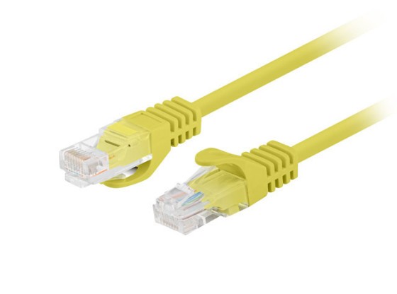 PATCHCORD CAT.6 UTP 7.5M ΚΊΤΡΙΝΟ FLUKE ΠΕΡΑΣΜΈΝΟ LANBERG