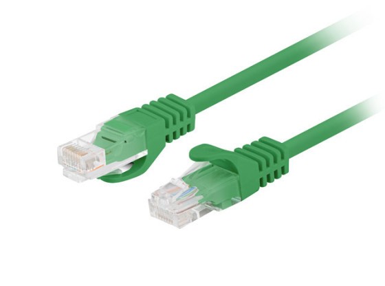 PATCHCORD CAT.6 UTP 7.5M ΠΡΆΣΙΝΟ FLUKE ΠΕΡΑΣΜΈΝΟ LANBERG