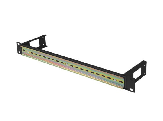 ΡΆΓΑ ΤΟΠΟΘΈΤΗΣΗΣ DIN TS-35 19" 1U ΜΑΎΡΟ LANBERG