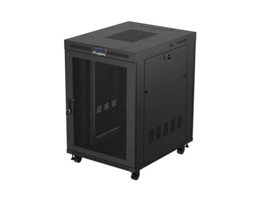 ΝΤΟΥΛΆΠΙ RACK 19" ΕΛΕΎΘΕΡΟ 22U/800X1000 (ΕΠΊΠΕΔΗ ΣΥΣΚΕΥΑΣΊΑ) ΜΕ ΠΌΡΤΑ ΜΕ ΠΛΈΓΜΑ LCD ΜΑΎΡΟ LANBERG V2
