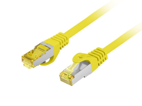 PATCHCORD CAT.6A S/FTP LSZH CU 5M ΚΊΤΡΙΝΟ FLUKE ΠΈΡΑΣΕ LANBERG