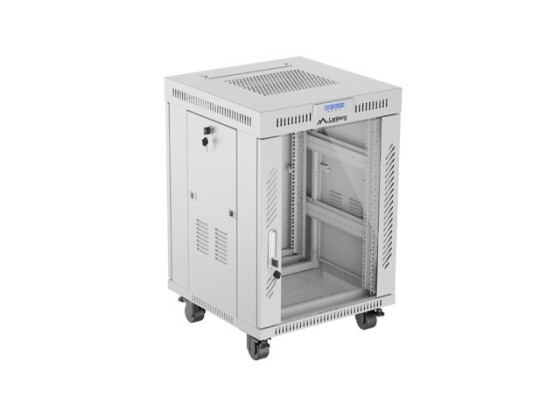 RACK ΕΓΚΑΤΆΣΤΑΣΗΣ 19" 15U 600X600 ΓΚΡΙ ΓΥΆΛΙΝΗ ΠΌΡΤΑ LCD LANBERG (ΕΠΊΠΕΔΗ ΣΥΣΚΕΥΑΣΊΑ) V2