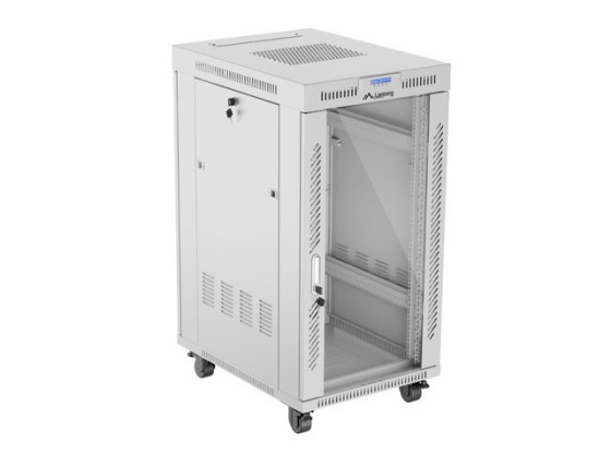 RACK ΕΓΚΑΤΆΣΤΑΣΗΣ 19" 22U 600X800 ΓΚΡΙ ΓΥΆΛΙΝΗ ΠΌΡΤΑ LCD LANBERG (ΕΠΊΠΕΔΗ ΣΥΣΚΕΥΑΣΊΑ) V2