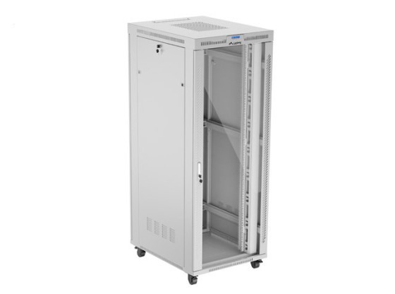 RACK ΕΓΚΑΤΆΣΤΑΣΗΣ 19" 42U 800X1000 ΓΚΡΙ ΓΥΆΛΙΝΗ ΠΌΡΤΑ LCD LANBERG (ΕΠΊΠΕΔΗ ΣΥΣΚΕΥΑΣΊΑ) V2