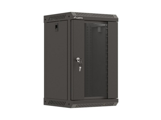 ΡΆΦΙ ΕΓΚΑΤΆΣΤΑΣΗΣ 10" 9U 300X300 ΜΑΎΡΗ ΓΥΆΛΙΝΗ ΠΌΡΤΑ LANBERG (ΕΠΊΠΕΔΗ ΣΥΣΚΕΥΑΣΊΑ)