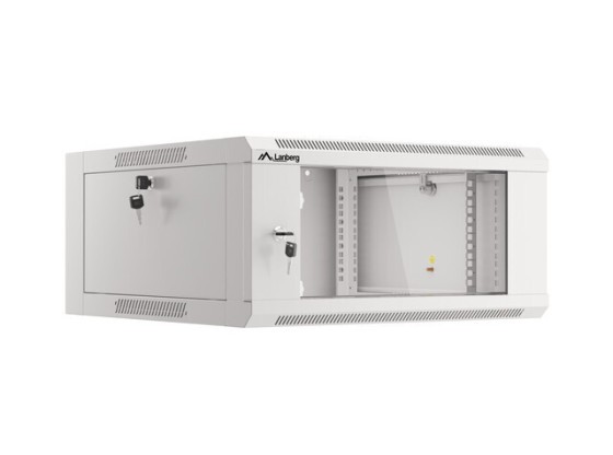 RACK ΕΓΚΑΤΆΣΤΑΣΗΣ 19" 4U 600 ΓΚΡΙ ΓΥΆΛΙΝΗ ΠΌΡΤΑ LANBERG (ΣΥΝΑΡΜΟΛΟΓΗΜΈΝΟ)