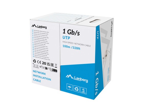 ΚΑΛΏΔΙΟ LAN UTP 1GB/S 100M ΚΑΛΏΔΙΟ CCA ΓΚΡΙ LANBERG