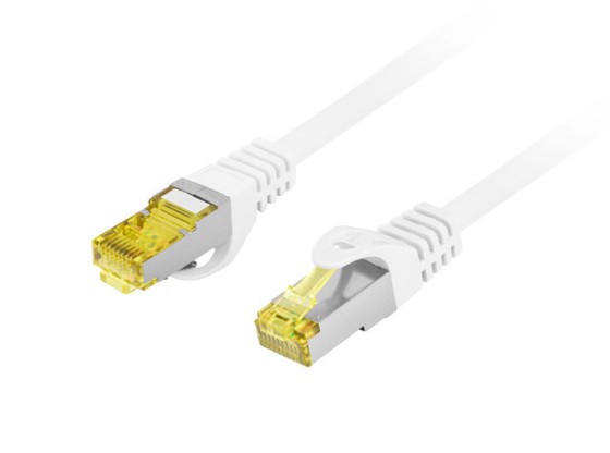 PATCHCORD CAT.6A S/FTP LSZH CU 0.5M ΛΕΥΚΌ FLUKE PASSED LANBERG