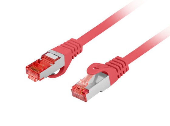 PATCHCORD CAT.6 S/FTP LSZH CU 3M RED FLUKE ΠΕΡΑΣΜΈΝΗ LANBERG