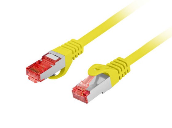 PATCHCORD CAT.6 S/FTP LSZH CU 0.25M ΚΊΤΡΙΝΟ FLUKE ΠΈΡΑΣΕ LANBERG