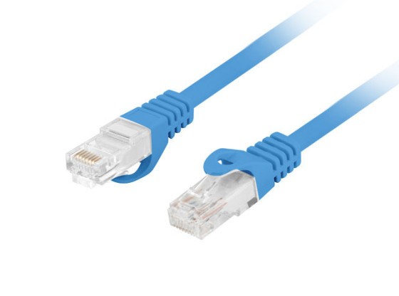 PATCHCORD CAT.6 UTP LSZH CU 0.25M ΜΠΛΕ FLUKE ΠΈΡΑΣΕ LANBERG