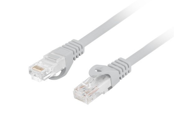 PATCHCORD CAT.6 UTP LSZH CU 15M ΓΚΡΙ FLUKE ΠΈΡΑΣΕ LANBERG