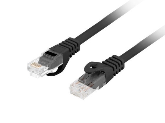PATCHCORD CAT.6 UTP LSZH CU 15M ΜΑΎΡΟ FLUKE ΠΈΡΑΣΕ LANBERG