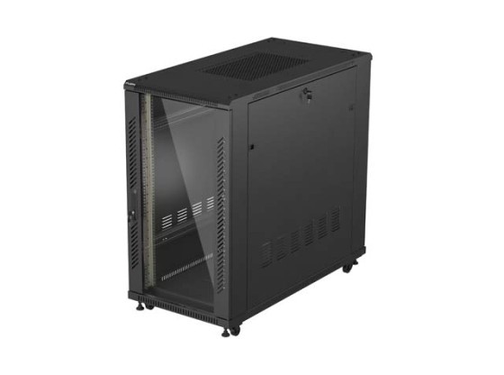 ΕΡΜΆΡΙΟ ΕΓΚΑΤΆΣΤΑΣΗΣ RACK 19" 22U 600X1200 ΜΑΎΡΗ ΓΥΆΛΙΝΗ ΠΌΡΤΑ LANBERG (ΕΠΊΠΕΔΗ ΣΥΣΚΕΥΑΣΊΑ)