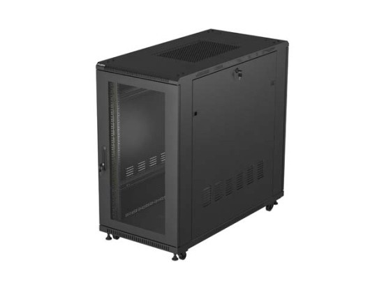 ΕΡΜΆΡΙΟ ΕΓΚΑΤΆΣΤΑΣΗΣ RACK 19" 22U 600X1200 ΜΑΎΡΗ ΔΙΆΤΡΗΤΗ ΠΌΡΤΑ LANBERG (ΕΠΊΠΕΔΗ ΣΥΣΚΕΥΑΣΊΑ)