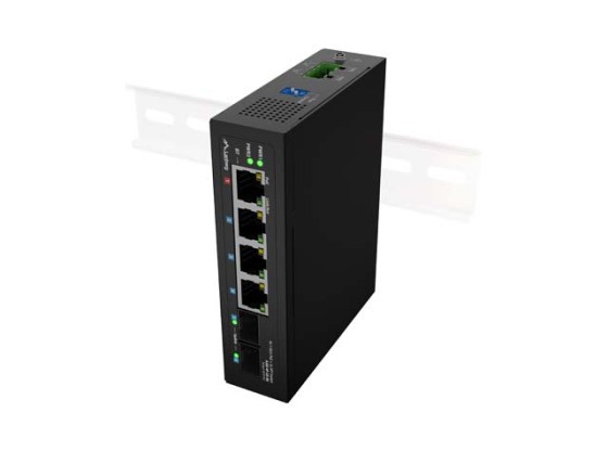 ΔΙΑΚΌΠΤΗΣ LANBERG ILGE-4P-2S-90 LIGHT INDUSTRIAL POE 1XBT 3XAT 2XSFP DIN GIGABIT ETHERNET