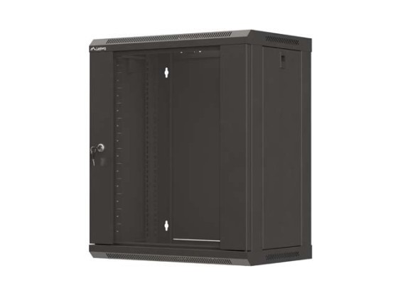 ΡΆΦΙ ΕΓΚΑΤΆΣΤΑΣΗΣ 19" 12U 540X350 ΜΑΎΡΗ ΓΥΆΛΙΝΗ ΠΌΡΤΑ LANBERG (ΕΠΊΠΕΔΗ ΣΥΣΚΕΥΑΣΊΑ)