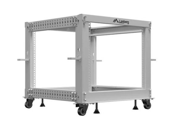 ΑΝΟΙΧΤΌ ΡΆΦΙ 19" 9U 600X600-1100 ΡΥΘΜΙΖΌΜΕΝΟ ΓΚΡΙ LANBERG