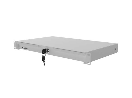 Συρτάρι 19" 1U/483x270 mm, μέγιστη χωρητικότητα φορτίου έως 90 kg, συναρμολόγηση σε 4 σημεία, γκρι, LANBERG