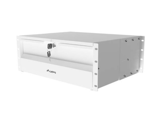 Συρτάρι 19" 4U / 483x360 mm, μέγιστη χωρητικότητα φορτίου έως 90 kg, συναρμολόγηση σε 4 σημεία, γκρι, LANBERG