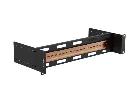 ΡΑΓΑ ΣΤΕΡΕΩΣΗΣ DIN TS-35 19" 2U ΜΑΥΡΗ LANBERG