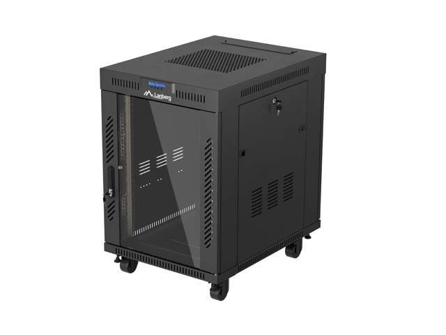 ΝΤΟΥΛΆΠΙ RACK 19" ΕΛΕΎΘΕΡΟ 15U/600X800 (ΕΠΊΠΕΔΗ ΣΥΣΚΕΥΑΣΊΑ) ΜΕ ΓΥΆΛΙΝΗ ΠΌΡΤΑ LCD ΜΑΎΡΟ LANBERG V2