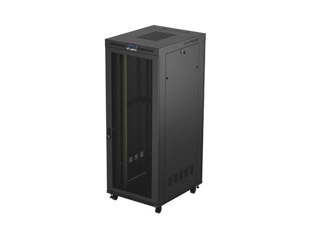 ΝΤΟΥΛΆΠΙ RACK 19" ΕΛΕΎΘΕΡΟ 42U/800X1000 (ΕΠΊΠΕΔΗ ΣΥΣΚΕΥΑΣΊΑ) ΜΕ ΠΌΡΤΑ ΜΕ ΠΛΈΓΜΑ LCD ΜΑΎΡΟ LANBERG V2