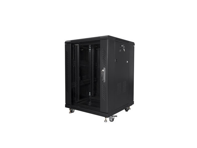 ΝΤΟΥΛΆΠΙ RACK 19" ΕΛΕΎΘΕΡΟ 15U/600X600 ΜΕ ΓΥΆΛΙΝΗ ΠΌΡΤΑ ΜΑΎΡΟ LANBERG (ΣΥΝΑΡΜΟΛΟΓΗΜΈΝΟ)