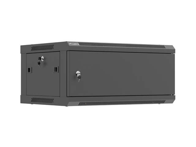 ΡΆΦΙ ΕΓΚΑΤΆΣΤΑΣΗΣ 19" 4U 600X450 ΜΑΎΡΗ ΜΕΤΑΛΛΙΚΉ ΠΌΡΤΑ LANBERG (ΕΠΊΠΕΔΗ ΣΥΣΚΕΥΑΣΊΑ)