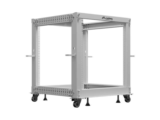 ΑΝΟΙΧΤΌ ΡΆΦΙ 19" 12U 600X600-1100 ΡΥΘΜΙΖΌΜΕΝΟ ΓΚΡΙ LANBERG